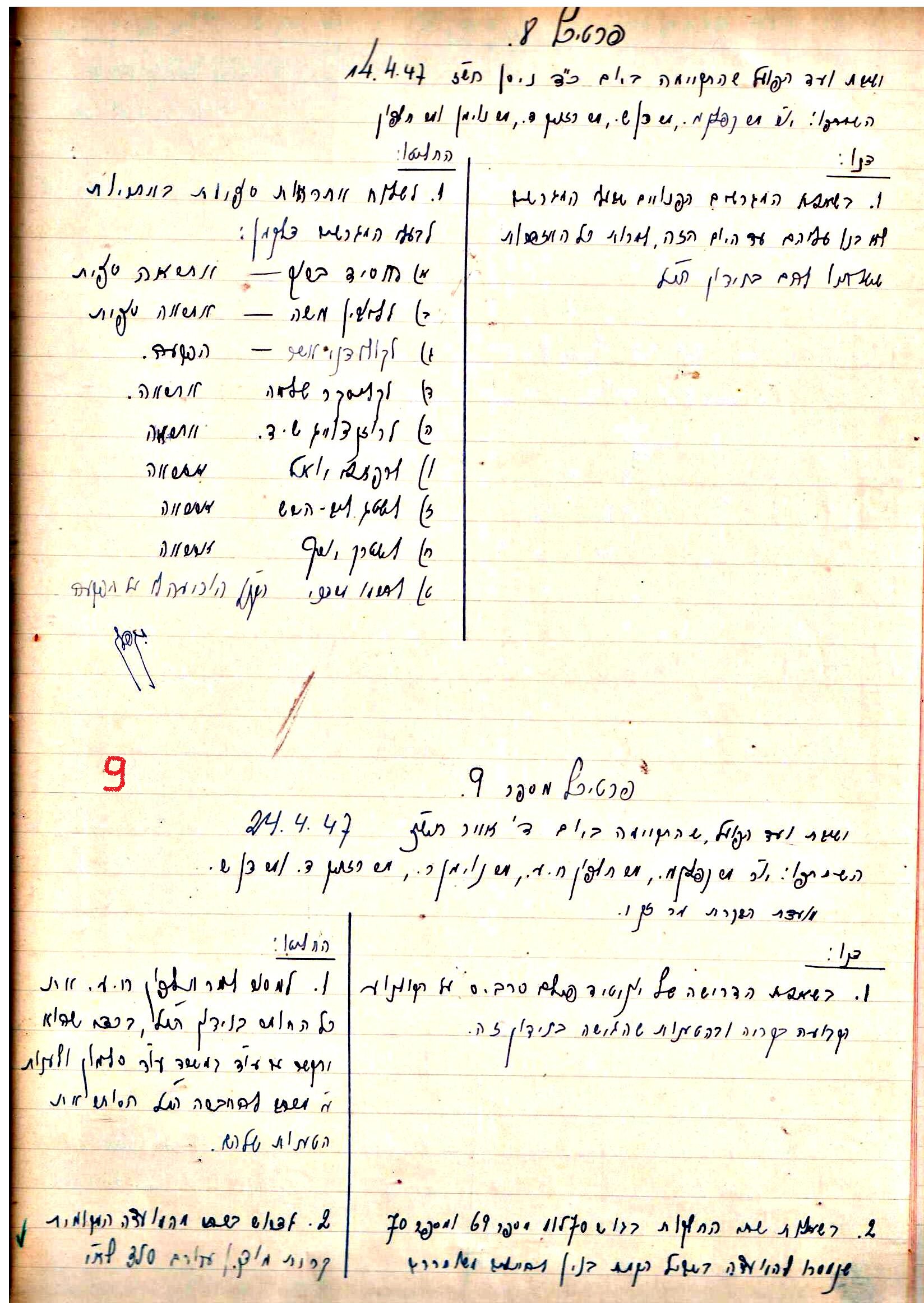 פרוטוקול 2 – הנהלה – 18.7.48 – 27.7.37 by riki deri - Illustrated by מוזיאון בית גרושקביץ / כרך 2 - Ourboox.com