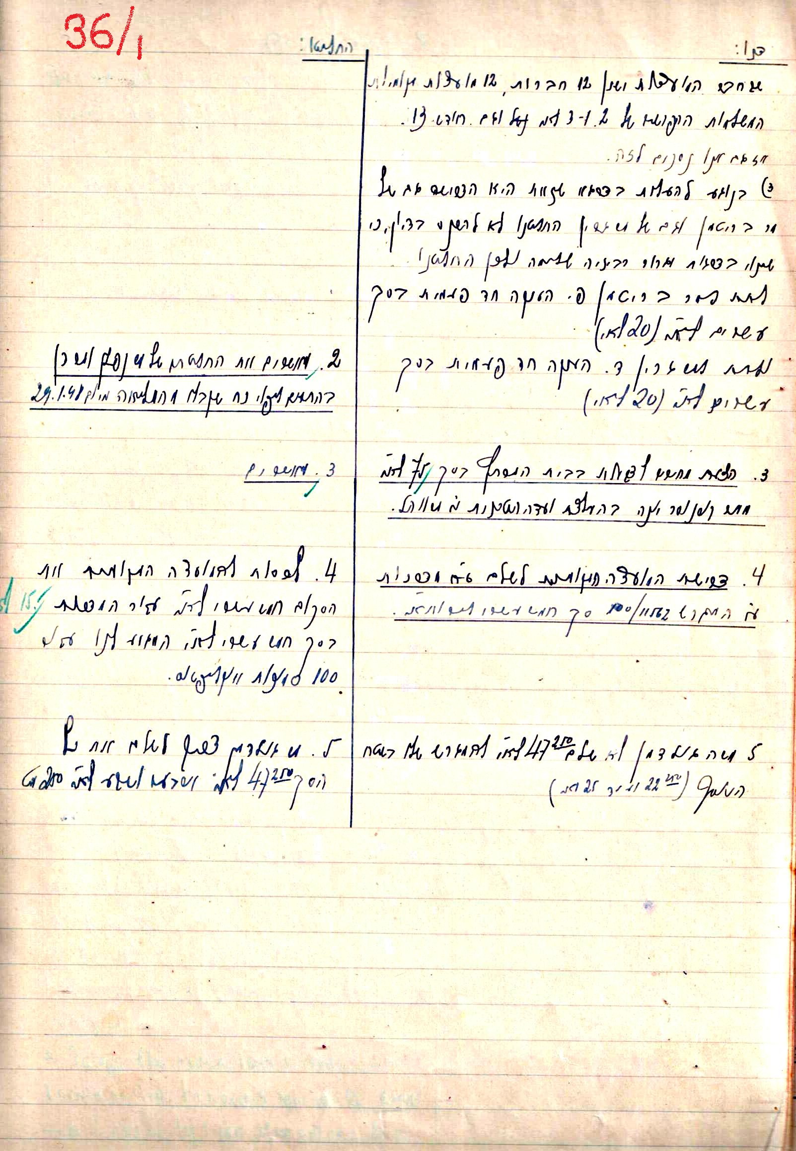 פרוטוקול 2 – הנהלה – 18.7.48 – 27.7.37 by riki deri - Illustrated by מוזיאון בית גרושקביץ / כרך 2 - Ourboox.com