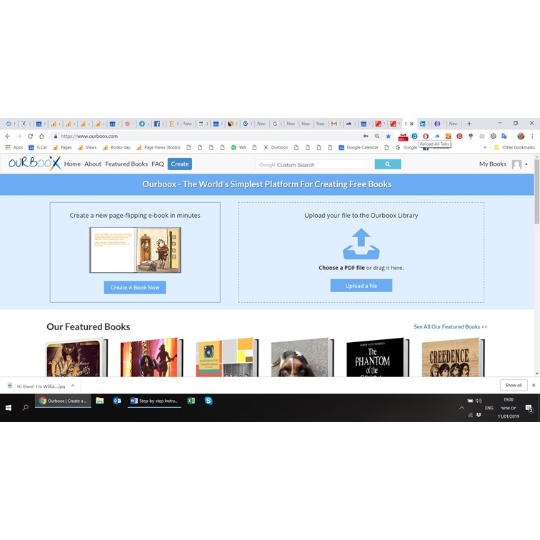 כל השלבים של יצירת ספר ב OURBOOX by Mel Rosenberg - מל רוזנברג - Ourboox.com