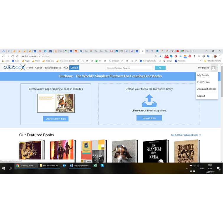כל השלבים של יצירת ספר ב OURBOOX by Mel Rosenberg - מל רוזנברג - Ourboox.com