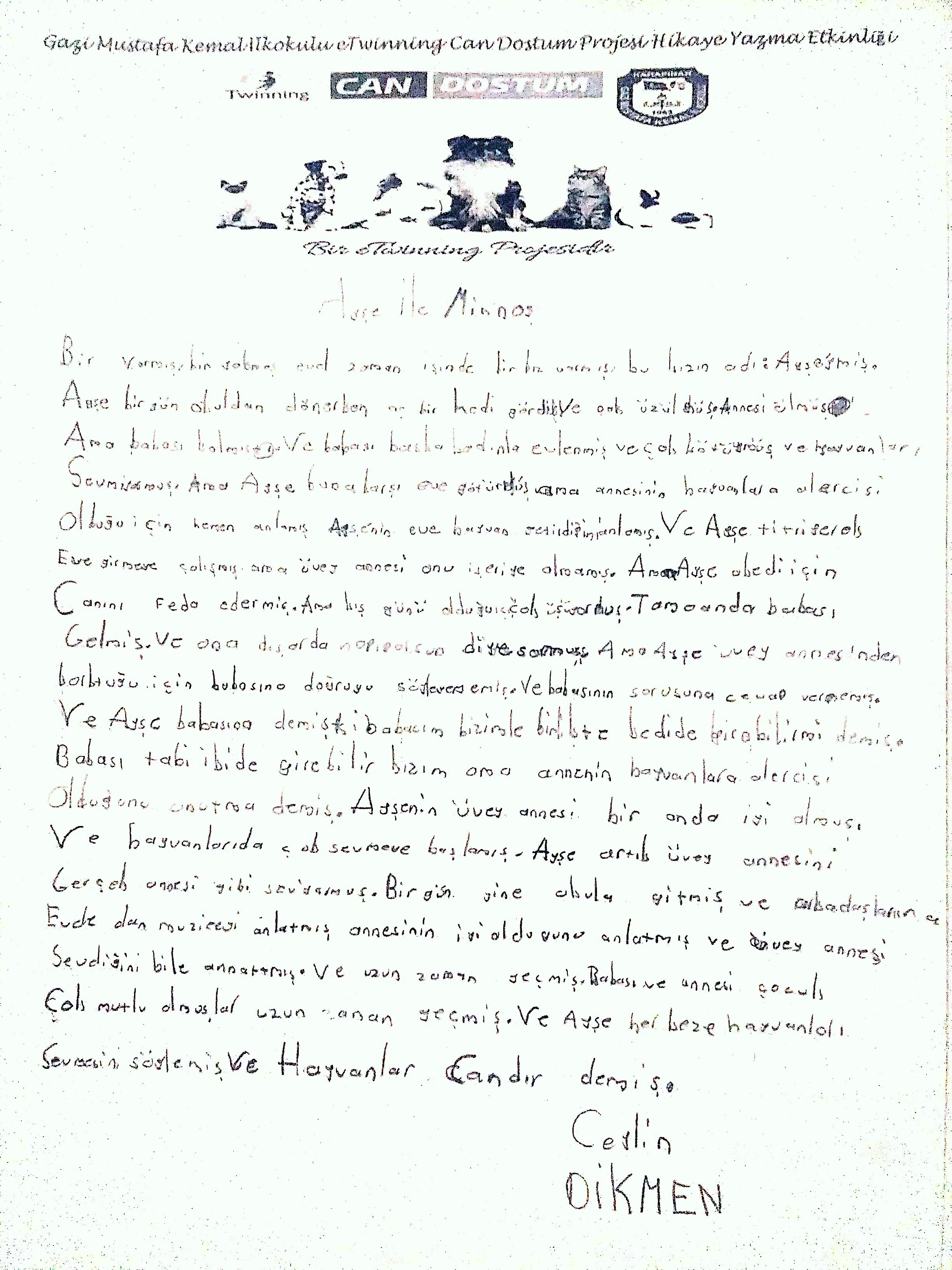 GAZİ MUSTAFA KEMAL İLKOKULU 3/A SINIFI CAN DOSTUM HİKAYELERİ by Ali Reyhan Taşdemir - Ourboox.com