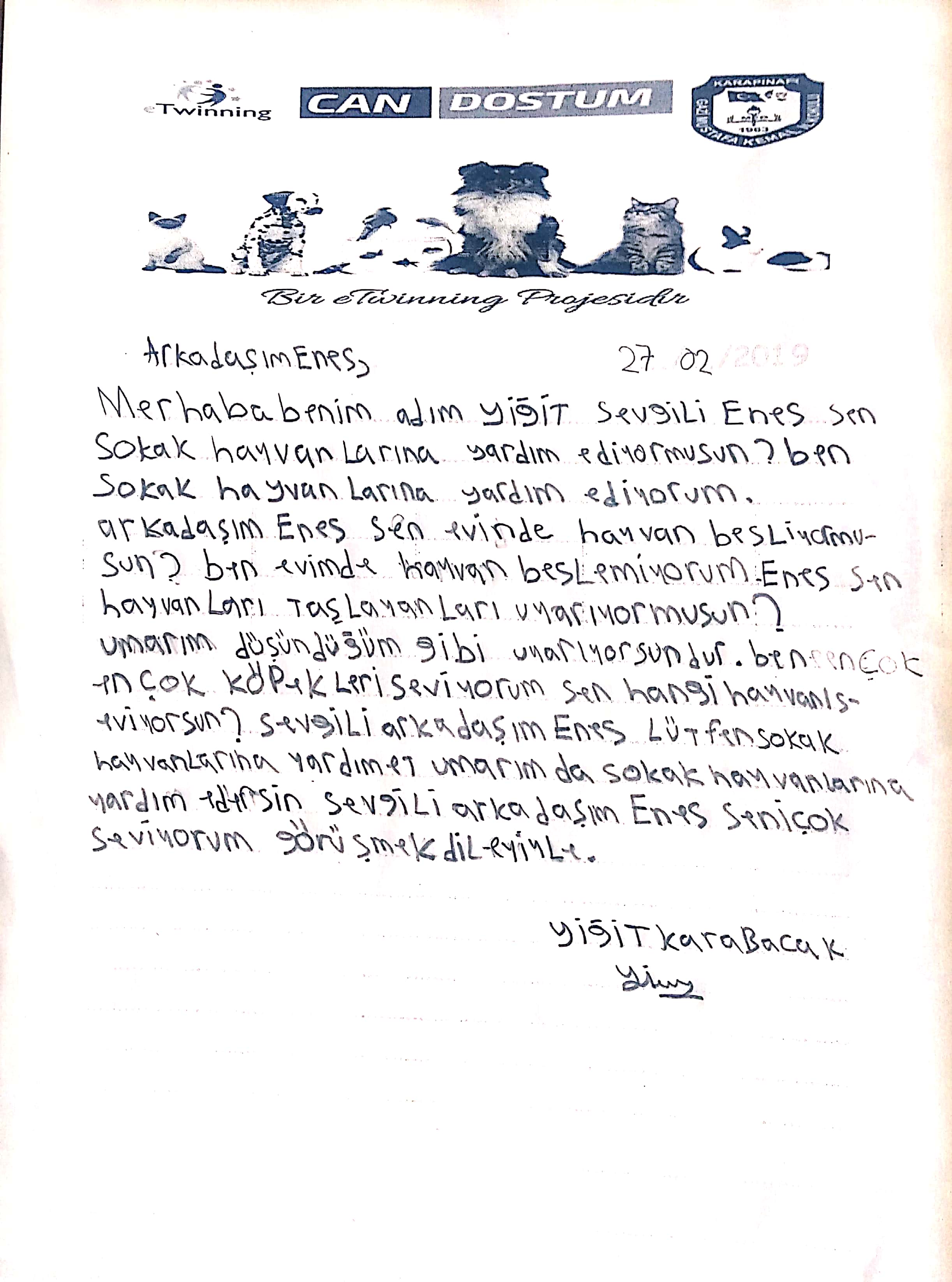 GAZİ MUSTAFA KEMAL İLKOKULU 3/A SINIFI CAN DOSTUM MEKTUPLARI by Ali Reyhan Taşdemir - Ourboox.com