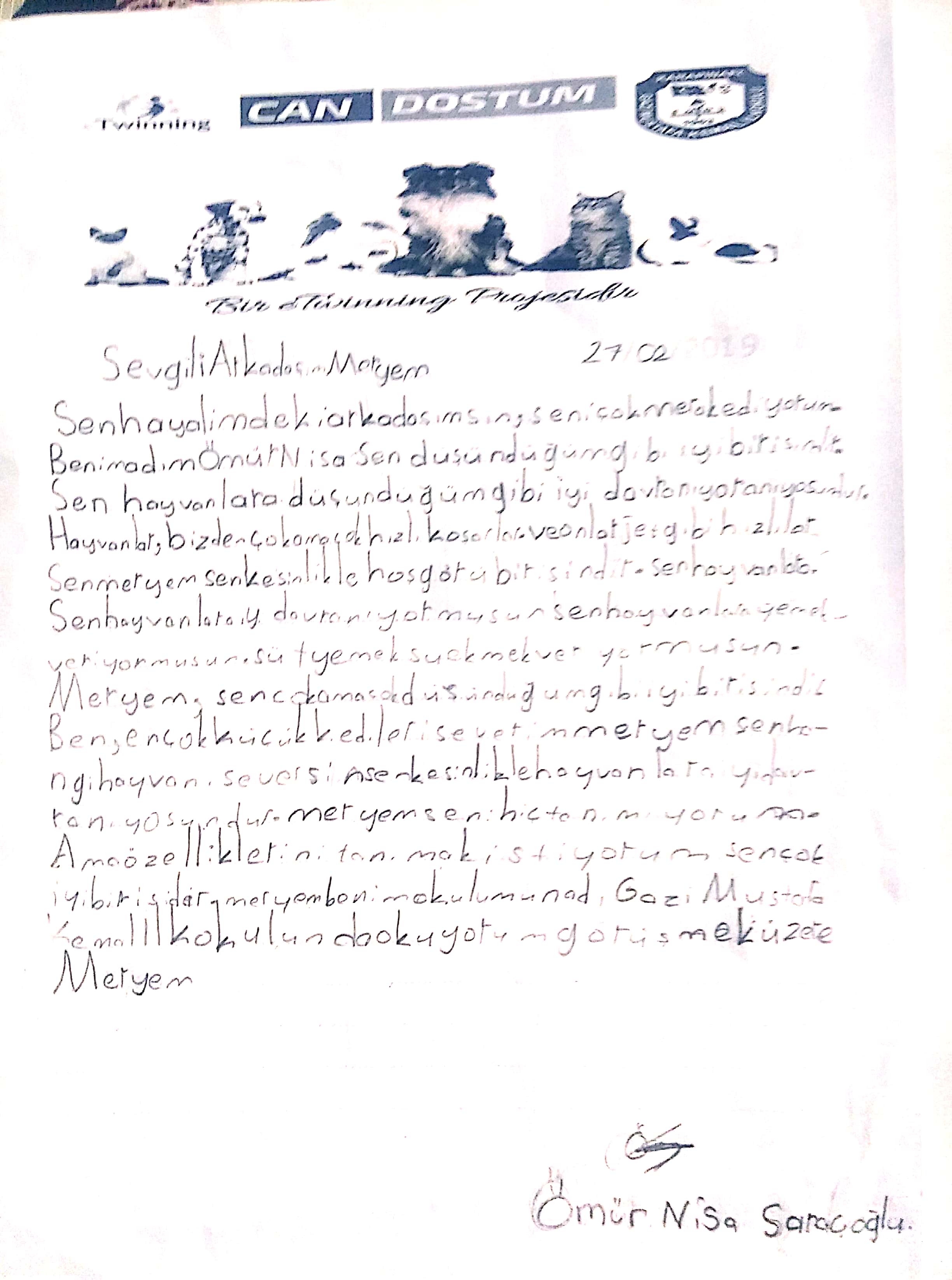 GAZİ MUSTAFA KEMAL İLKOKULU 3/A SINIFI CAN DOSTUM MEKTUPLARI by Ali Reyhan Taşdemir - Ourboox.com