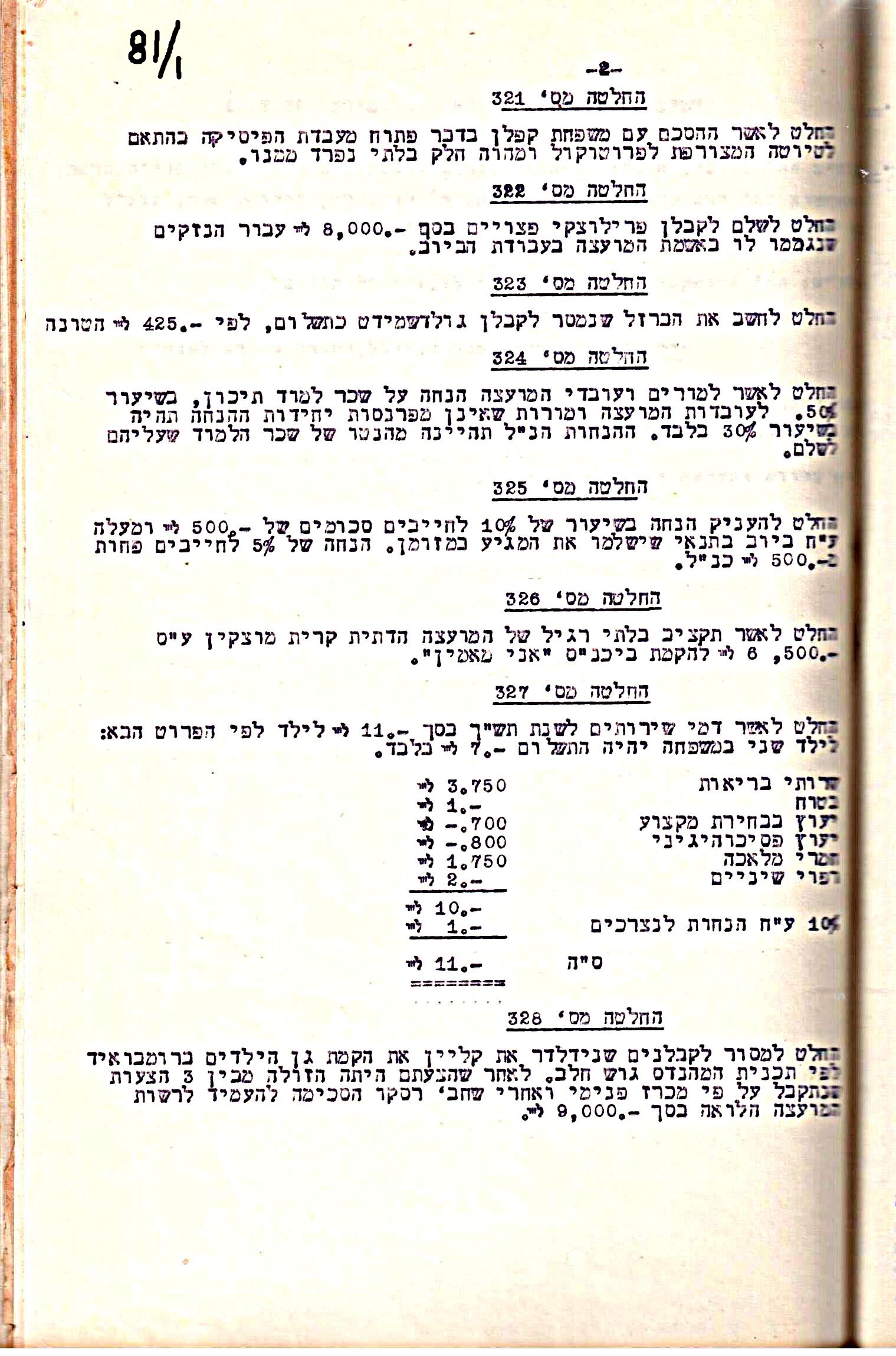 פרוטוקול 5 – הנהלה – 26.10.59 – 6.10.55 by riki deri - Illustrated by  מוזיאון בית גרושקביץ / כרך 5 - Ourboox.com