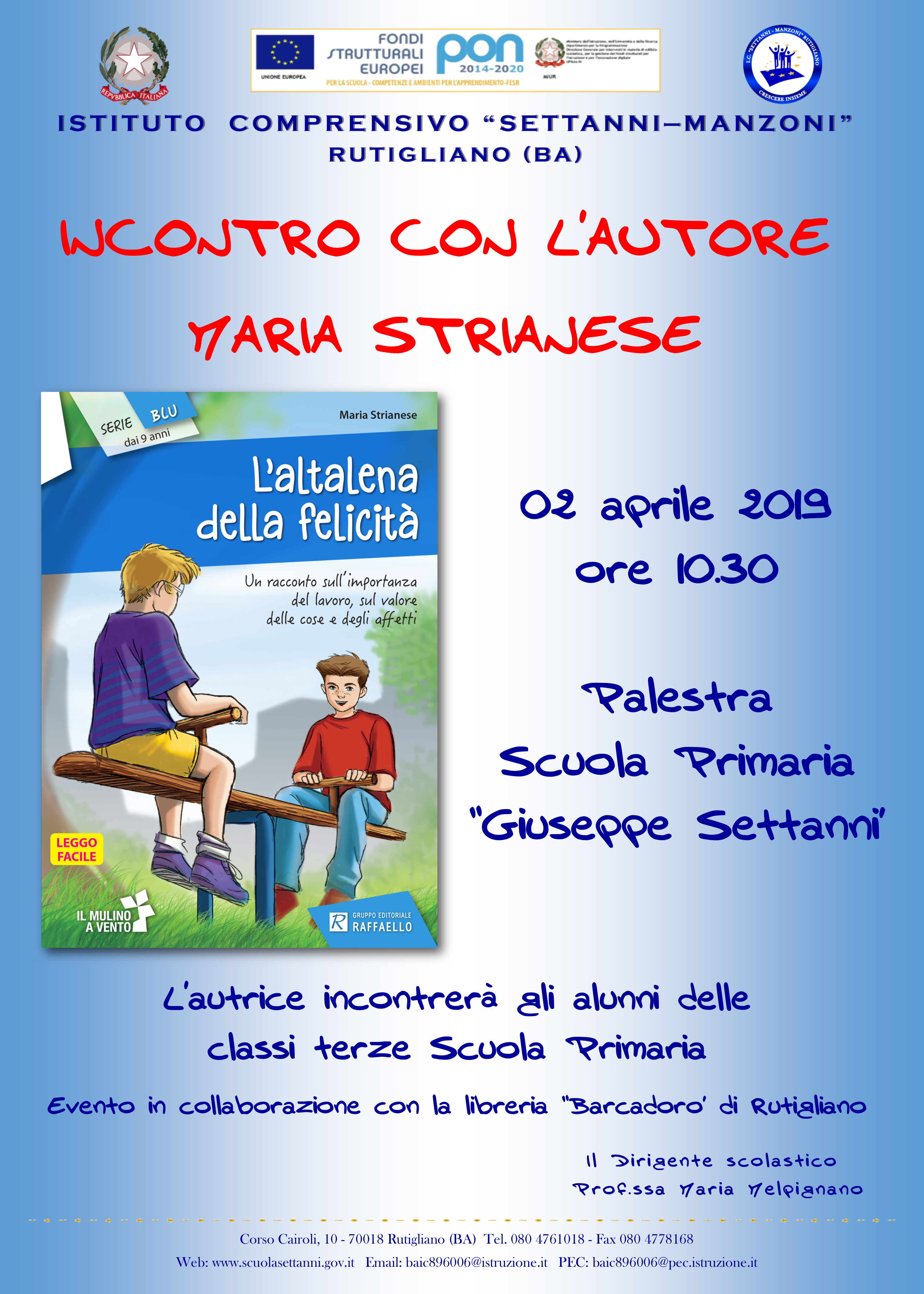 L’altalena della felicità by Scuola Primaria "Giuseppe Settanni" - Ourboox.com