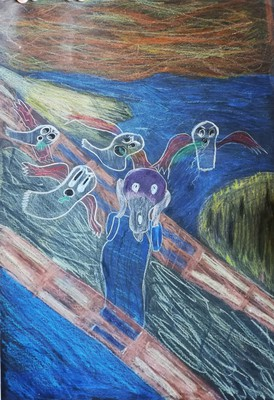 Edvard Munch by Tiziana Buonocore - Illustrated by CECCANO PRIMARY SCHOOL- COLLEFERRO PRIMARY SCHOOL - RUDA ŚLAKA PRIMARY SCHOOL - KOMOTINI PRIMARY SCHOOL - Ourboox.com