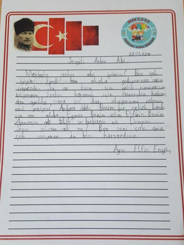 Askerlerimize Mektup by Nurten Karakış - Illustrated by Nurten Karakış - Ourboox.com