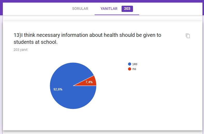 “For My Health” project start-up survey(teacher and student ) answers by sebahattin akansel - Illustrated by Sebahattin AKANSEL and Nesrin KURT - Ourboox.com