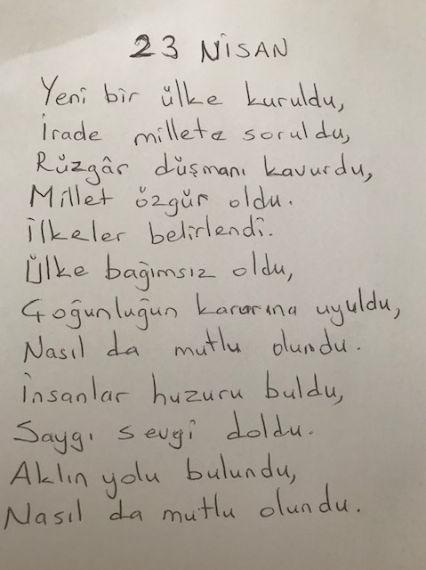 23 NİSAN YARATICI YAZMA ÇALIŞMALARI by zeynep özdemir - Ourboox.com