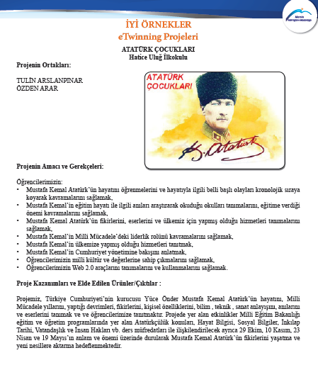 ATATÜRK ÇOCUKLARI PROJESİ by ÖZDEN ARAR - Ourboox.com