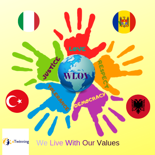 WE LIVE WITH OUR VALUES – WLOV Hasan KARABACAK, Patrizia Carotenuto, Cansel TUNÇ, Marina Ciur, Mimoza Nduka, Ürün UNCU by We Live With Our Values - WLOV - Illustrated by Cansel TUNÇ - Ourboox.com