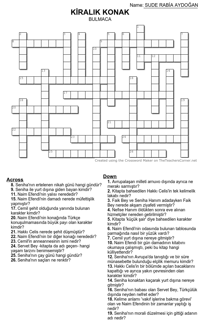 KİRALIK KONAK by Sude Rabia Aydoğan - Ourboox.com