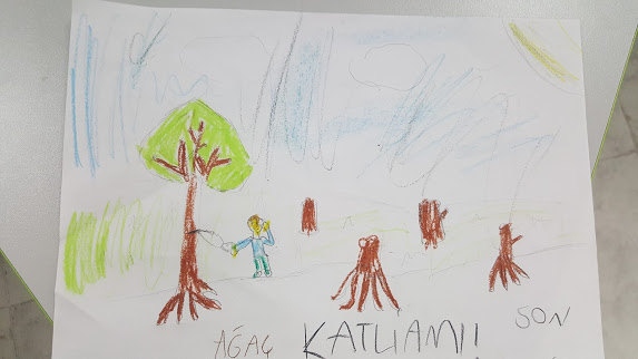 OUR FUTURE IS IN OUR HANDS/TREE MASSACRE by MEHTAP - Illustrated by Mehtap Özce Cömertoğlu - Ourboox.com