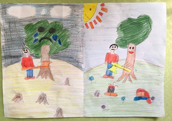 OUR FUTURE IS IN OUR HANDS/TREE MASSACRE by MEHTAP - Illustrated by Mehtap Özce Cömertoğlu - Ourboox.com