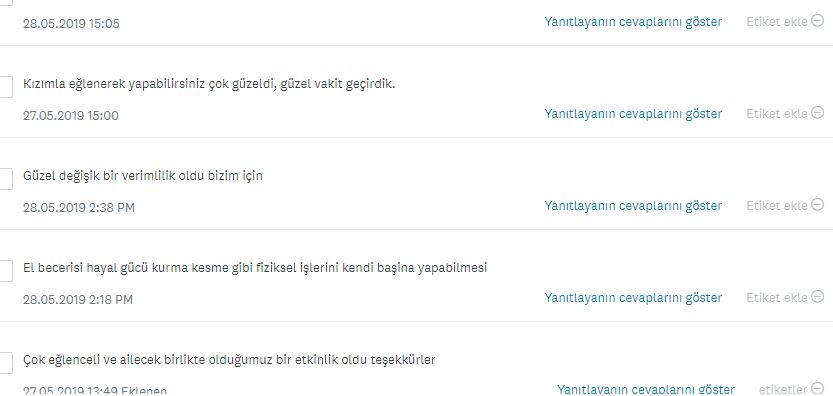 TASARLA & YAP & OYNA PROJESİ VELİ DEĞERLENDİRME ANKET SONUÇLARI by NEVİM YILDIRIM SARITEPE - Ourboox.com