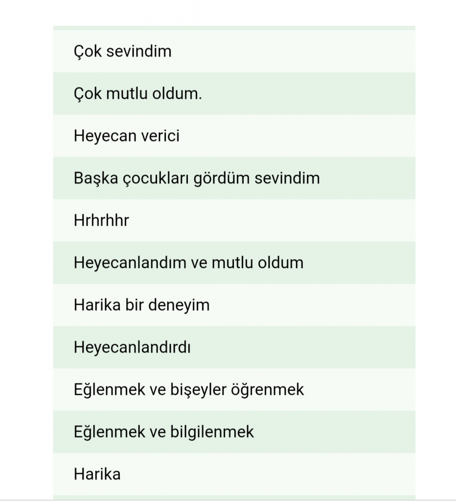 Öğrenci Proje Değerlendirmesi Anket Sonuçları by Arzu YILMAZ YETİMOĞLU - Illustrated by Benim Okul Bahçem - Ourboox.com