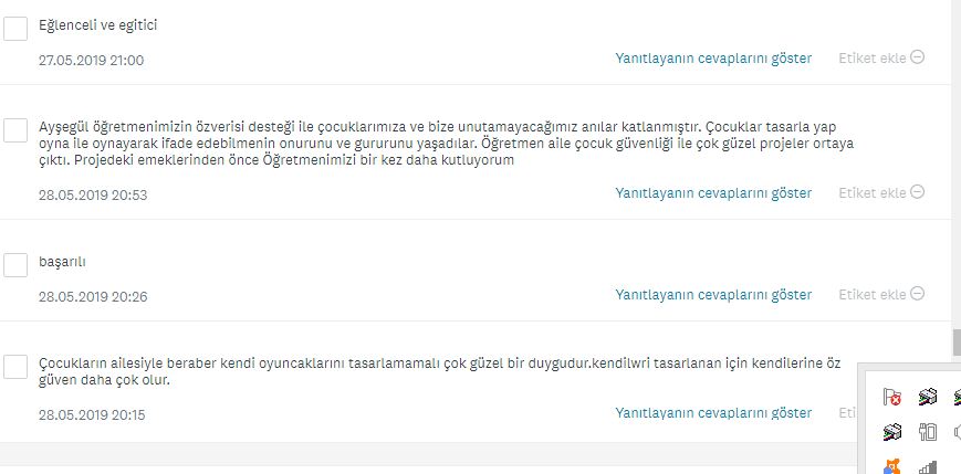 TASARLA & YAP & OYNA PROJESİ VELİ DEĞERLENDİRME ANKET SONUÇLARI by NEVİM YILDIRIM SARITEPE - Ourboox.com