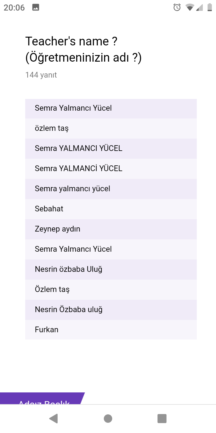chıldrens olımpıcs games öğrenci anket sonuçları by Özlem Taş - Ourboox.com