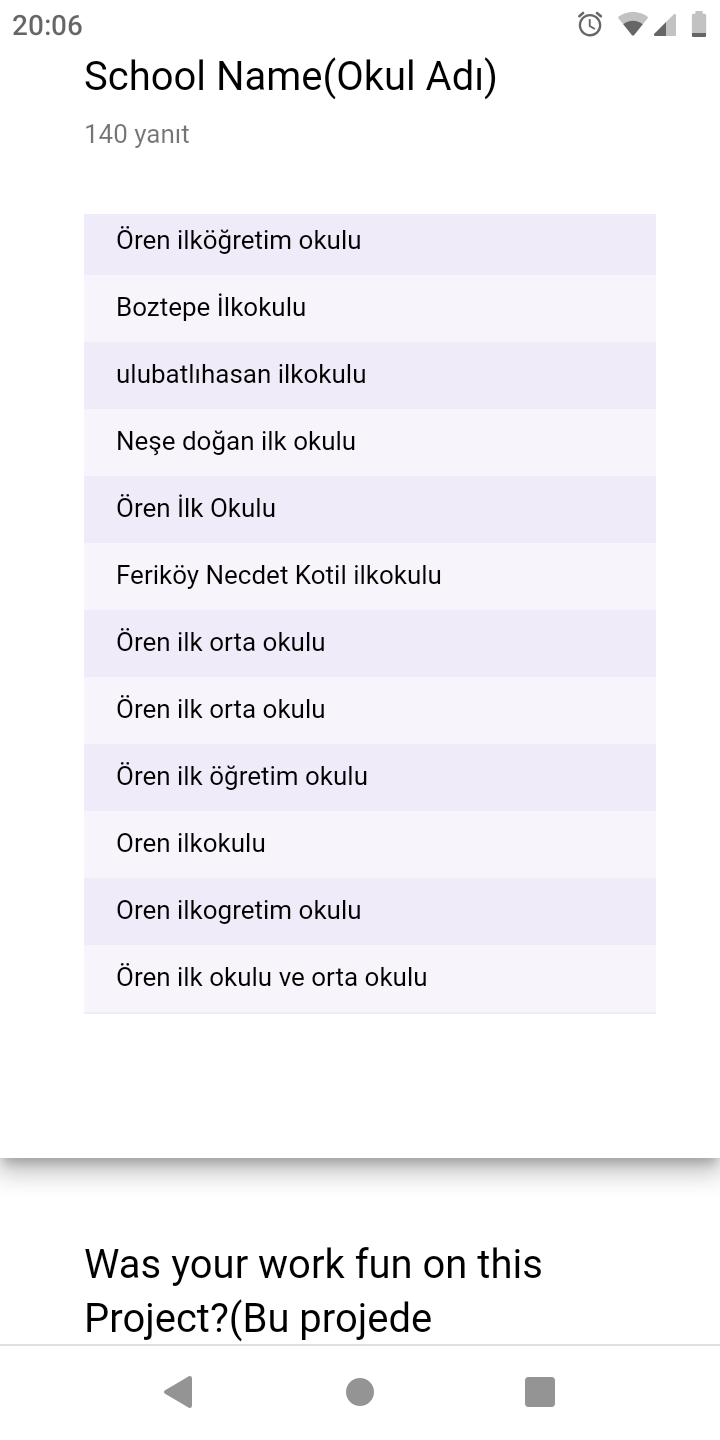 chıldrens olımpıcs games öğrenci anket sonuçları by Özlem Taş - Ourboox.com