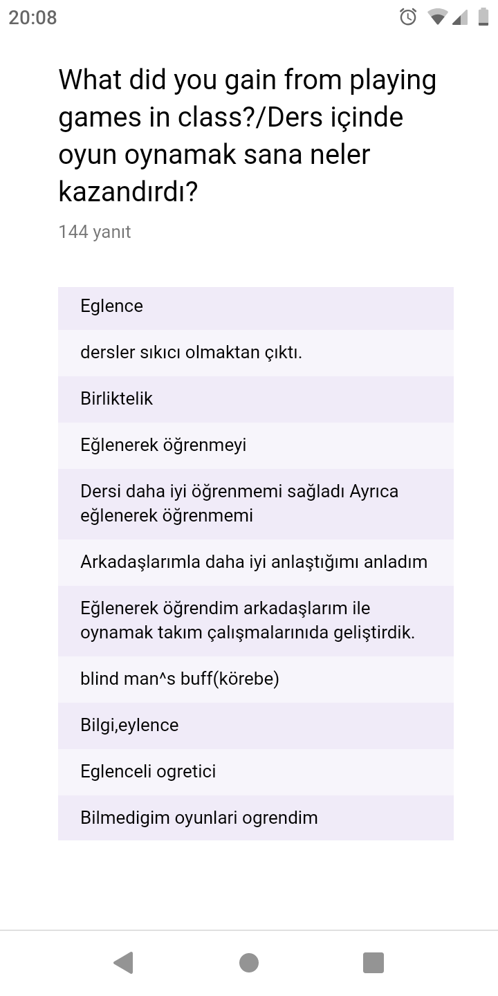 chıldrens olımpıcs games öğrenci anket sonuçları by Özlem Taş - Ourboox.com