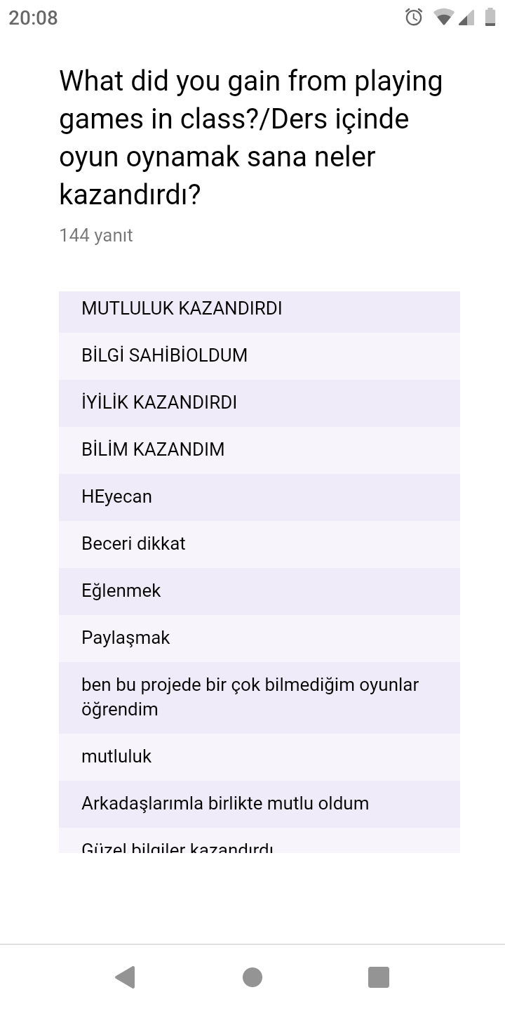 chıldrens olımpıcs games öğrenci anket sonuçları by Özlem Taş - Ourboox.com