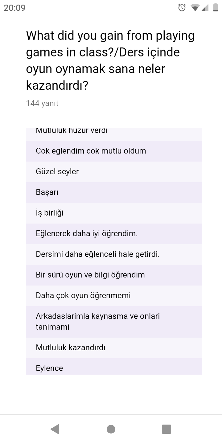 chıldrens olımpıcs games öğrenci anket sonuçları by Özlem Taş - Ourboox.com