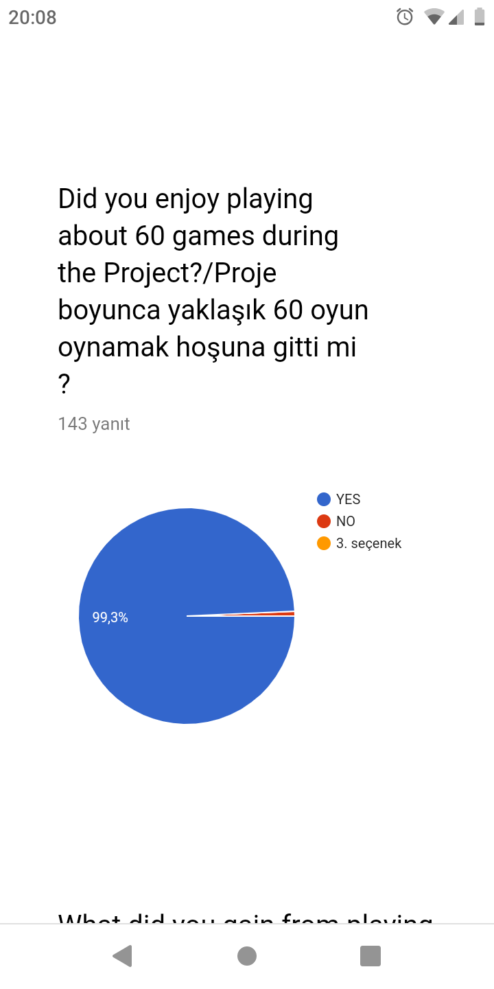 CHİLDREN GAMES OLIMPICS PROJECTS STUDENTS SURVEY RESULTS by Özlem Taş - Ourboox.com
