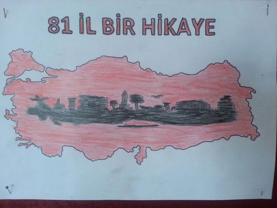 81 İL BİR HİKAYE ÖĞRETMEN ÖĞRENCİ LOGO VE AFİŞLERİ by yasemin akay - Illustrated by YASEMİN AKAY - Ourboox.com