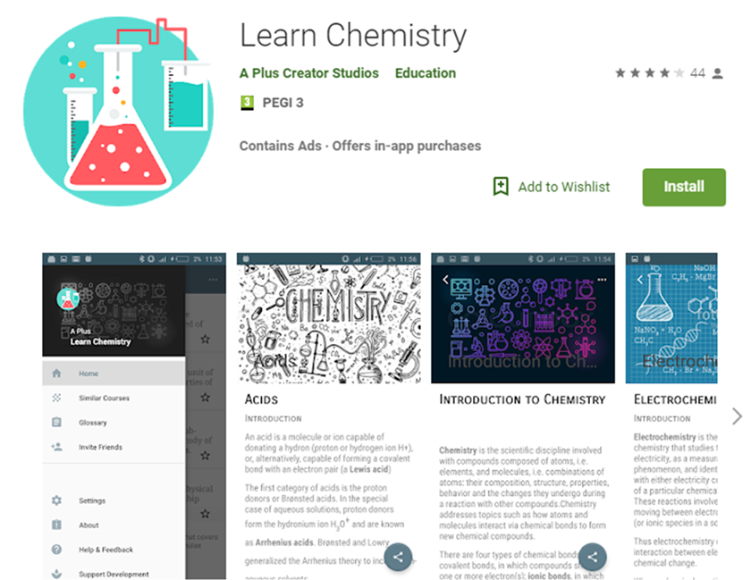 learn chemistry app by sun set - Ourboox.com