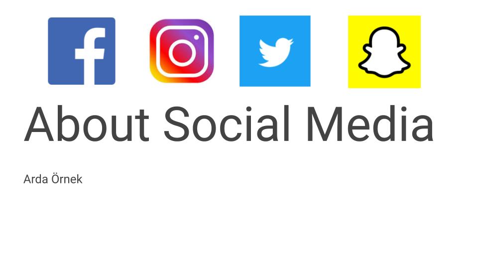 About Social Media by Arda Örnek - Ourboox.com