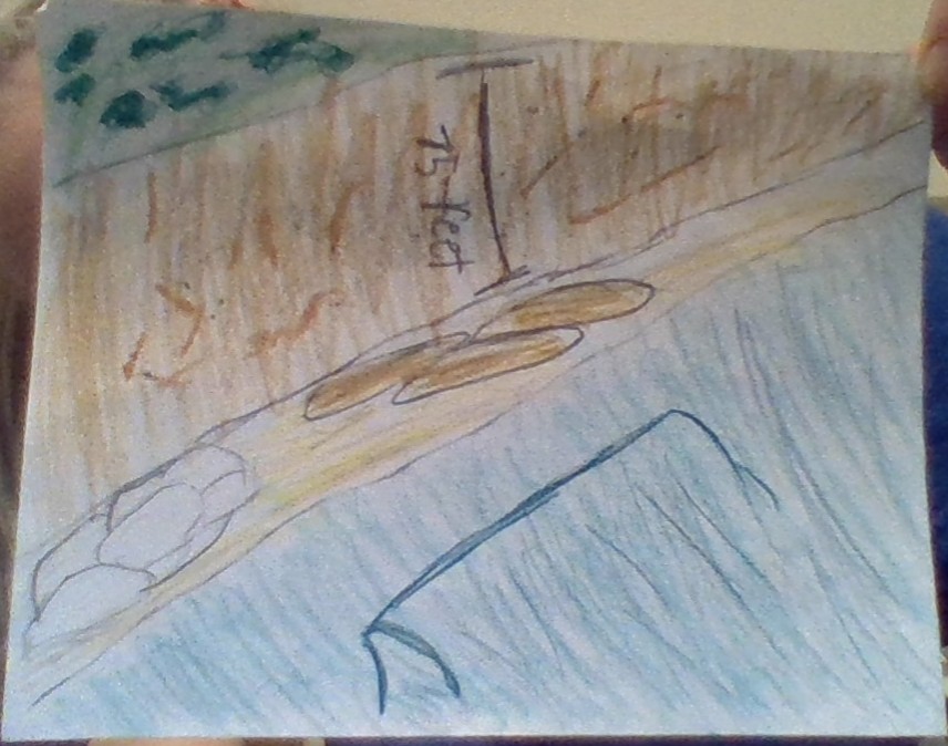 Feeder Bluff by Viola Mapes - Illustrated by Google - Ourboox.com