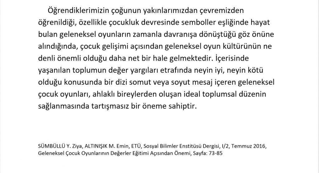 Geleneksel Çocuk Oyunlarının Önemi Nedir? by aybilge yıldız - Ourboox.com