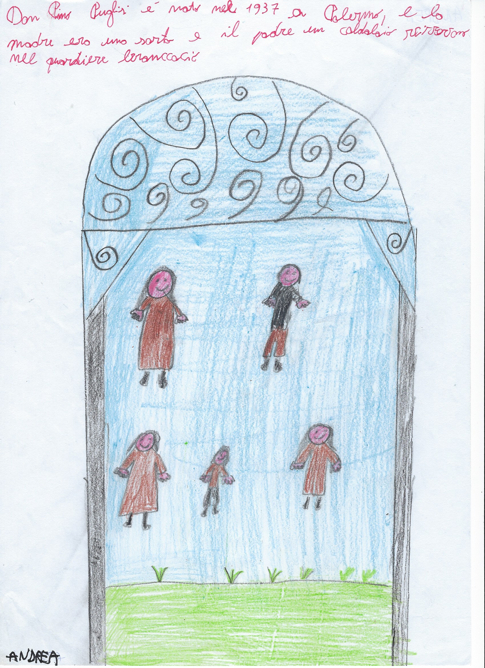 Padre Pino Puglisi: testimone di fede e di speranza by Rosaria Ricciardo - Illustrated by 5 A-B-C-D / Anno Scolastico 2017-18 /      8° I.C. "E. Vittorini" - SIRACUSA - Ourboox.com