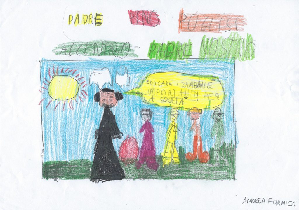 Padre Pino Puglisi: testimone di fede e di speranza by Rosaria Ricciardo - Illustrated by 5 A-B-C-D / Anno Scolastico 2017-18 /      8° I.C. "E. Vittorini" - SIRACUSA - Ourboox.com