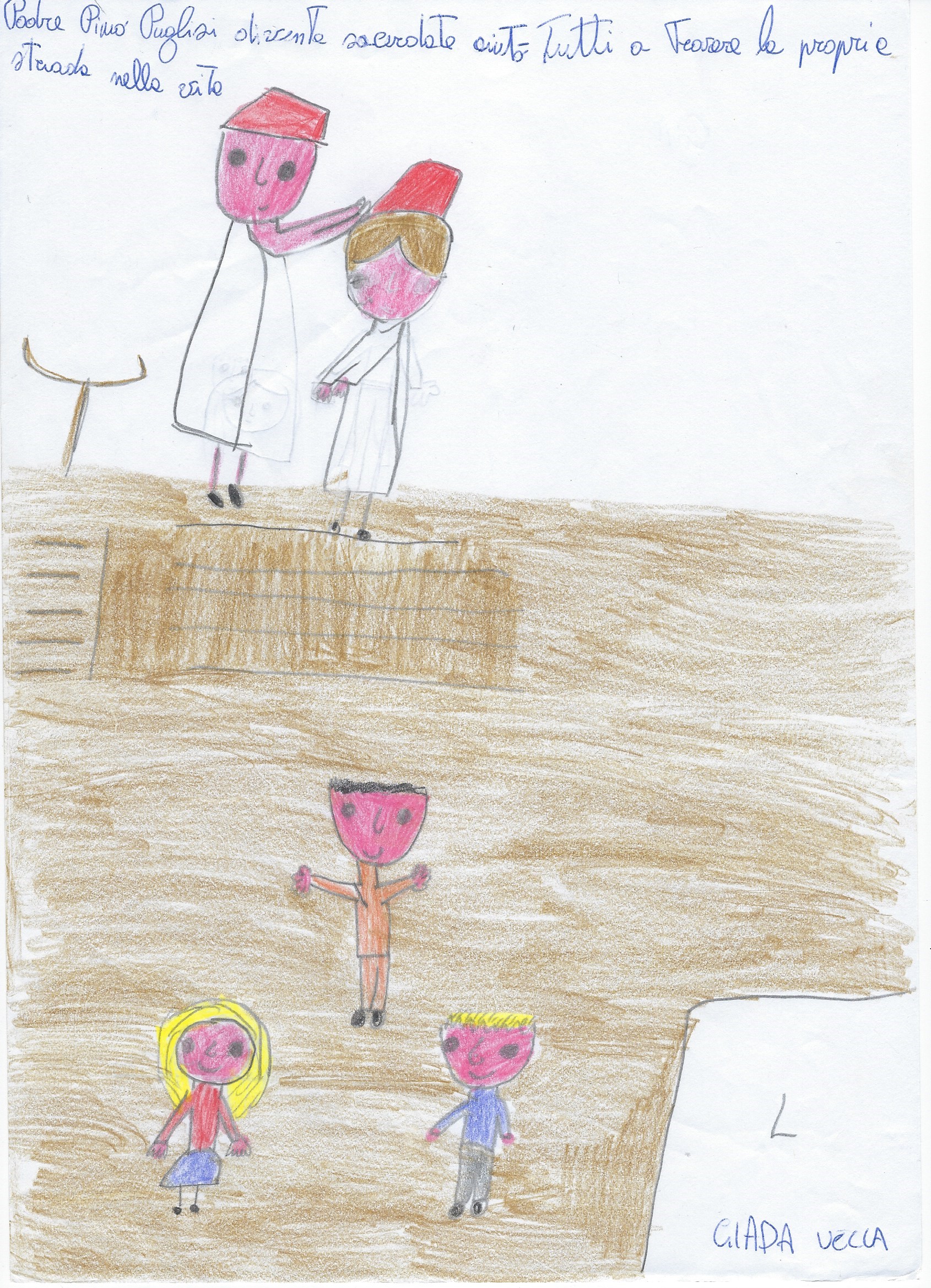 Padre Pino Puglisi: testimone di fede e di speranza by Rosaria Ricciardo - Illustrated by 5 A-B-C-D / Anno Scolastico 2017-18 /      8° I.C. "E. Vittorini" - SIRACUSA - Ourboox.com