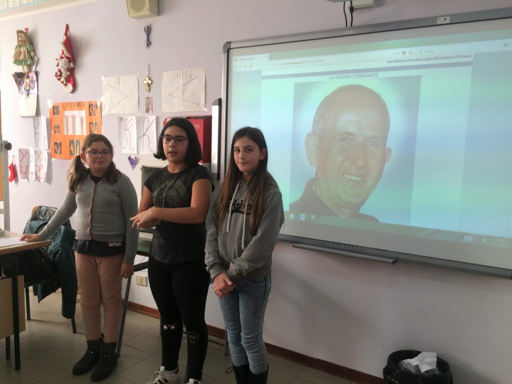 Padre Pino Puglisi: testimone di fede e di speranza by Rosaria Ricciardo - Illustrated by 5 A-B-C-D / Anno Scolastico 2017-18 /      8° I.C. "E. Vittorini" - SIRACUSA - Ourboox.com