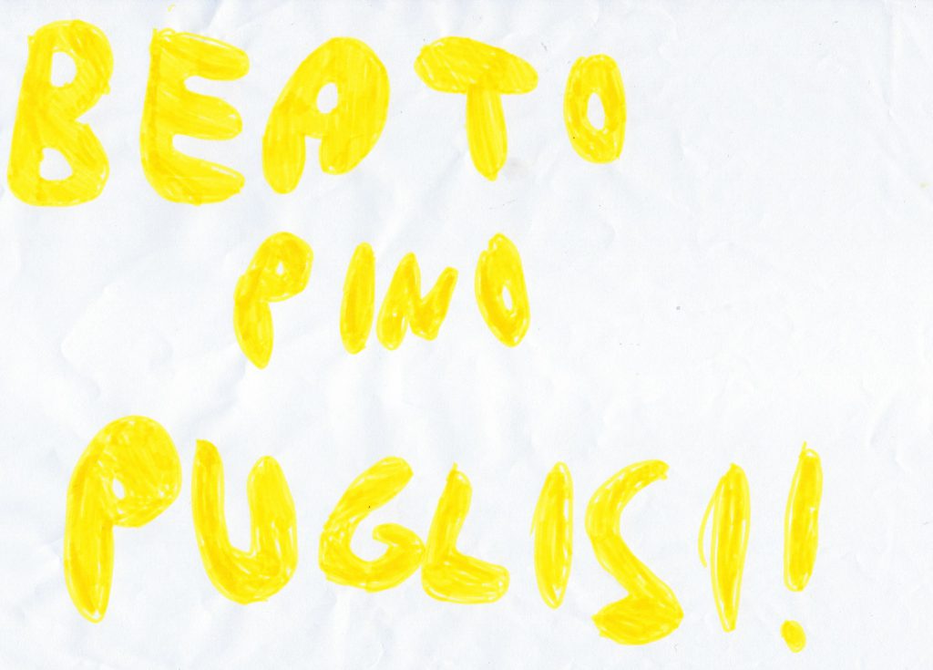 Padre Pino Puglisi: testimone di fede e di speranza by Rosaria Ricciardo - Illustrated by 5 A-B-C-D / Anno Scolastico 2017-18 /      8° I.C. "E. Vittorini" - SIRACUSA - Ourboox.com