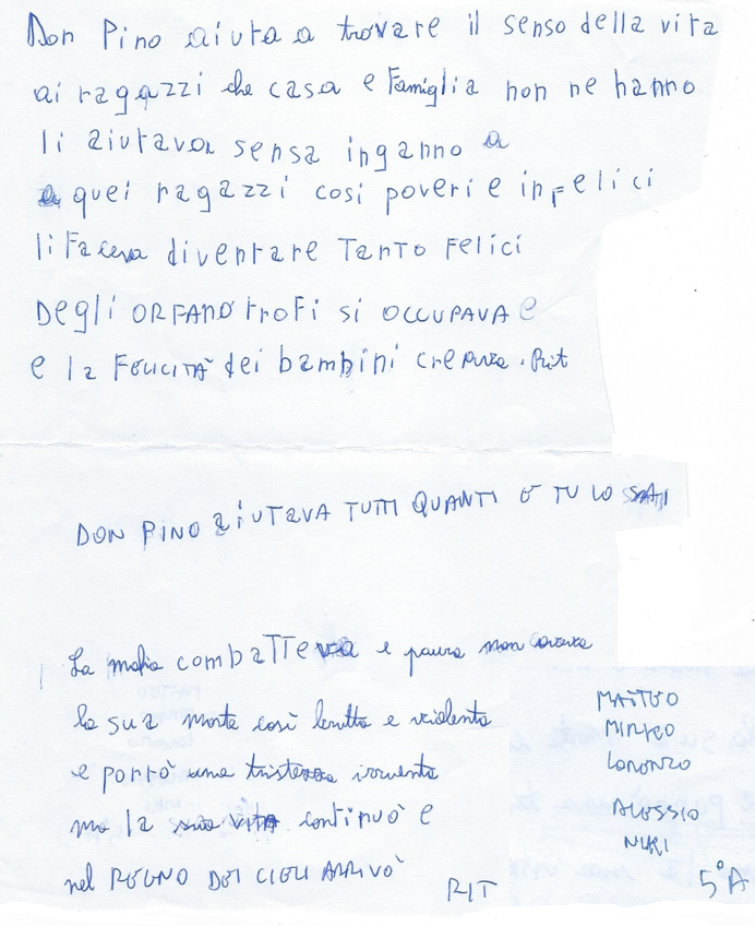 Padre Pino Puglisi: testimone di fede e di speranza by Rosaria Ricciardo - Illustrated by 5 A-B-C-D / Anno Scolastico 2017-18 /      8° I.C. "E. Vittorini" - SIRACUSA - Ourboox.com