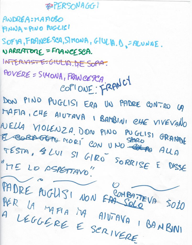 Padre Pino Puglisi: testimone di fede e di speranza by Rosaria Ricciardo - Illustrated by 5 A-B-C-D / Anno Scolastico 2017-18 /      8° I.C. "E. Vittorini" - SIRACUSA - Ourboox.com