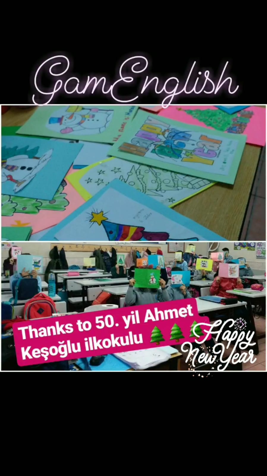 GAMENGLISH HAPPY NEW YEAR CARDS by belgin dasdemir - Ourboox.com