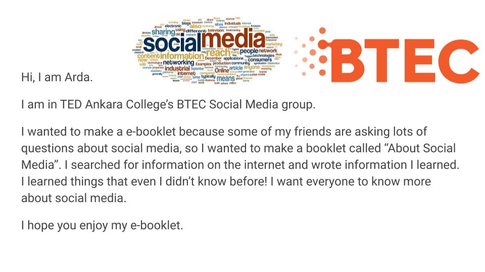 About Social Media by Arda Örnek - Ourboox.com