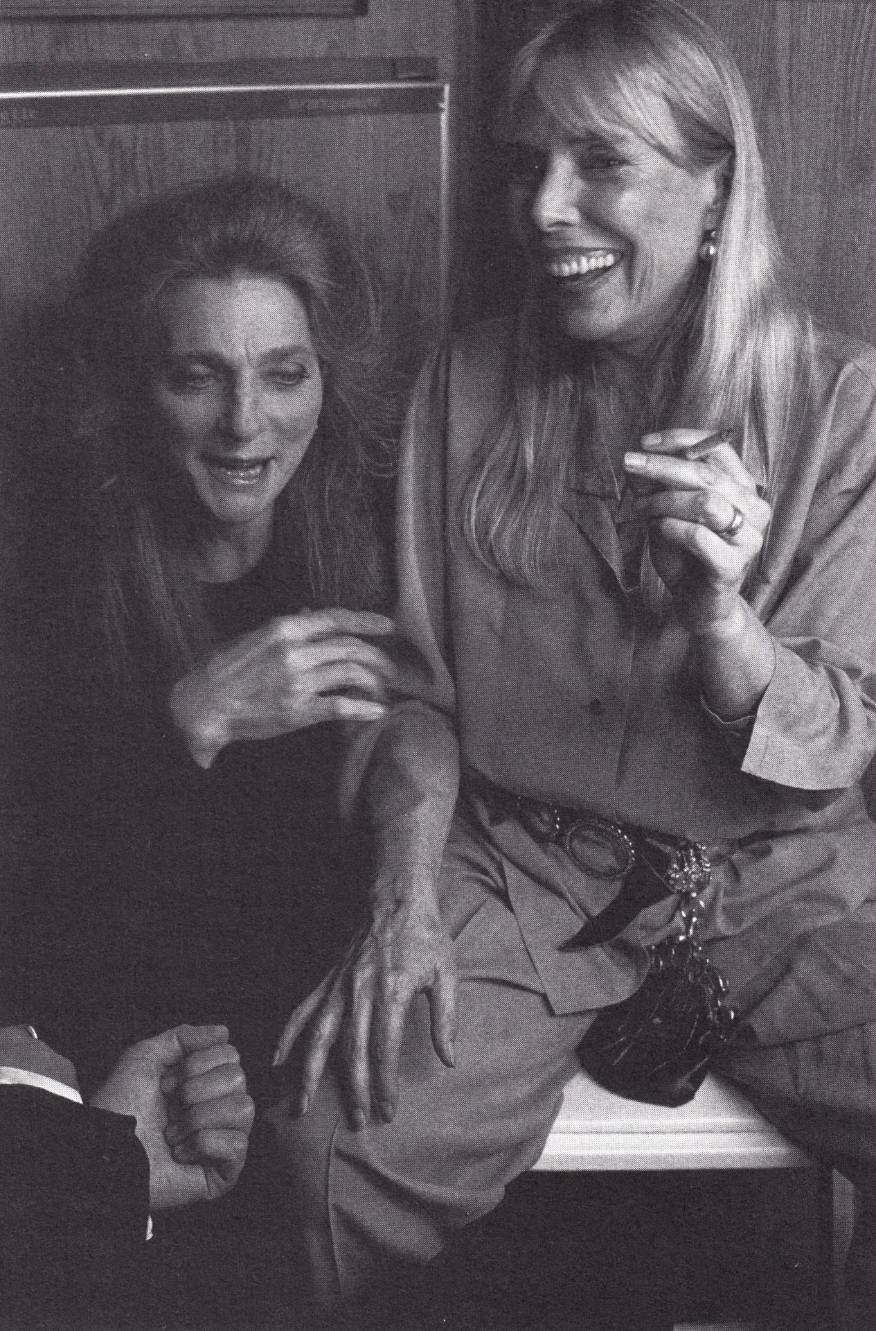 Joni Mitchell and Judy Collins