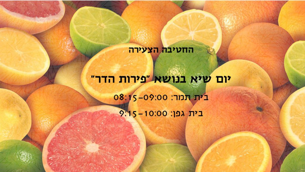 הזמנה למ”פ מחצית א’ תש”פ – עידנים by Tehila BA - Illustrated by בית ספר עידנים, מודיעין - Ourboox.com