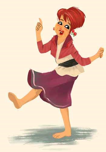 פתאום סבתא by racheltouizer - Illustrated by איור: שירה קורח - Ourboox.com