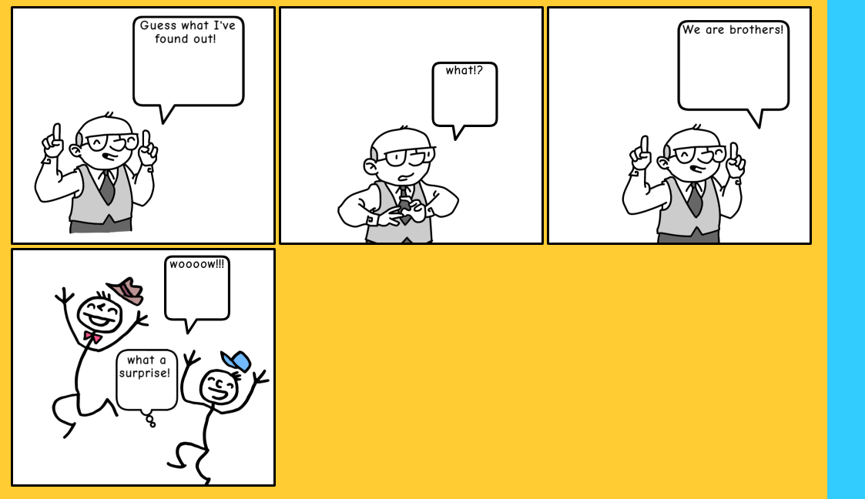 How many characters are in the comics? What can be learned from the comics?