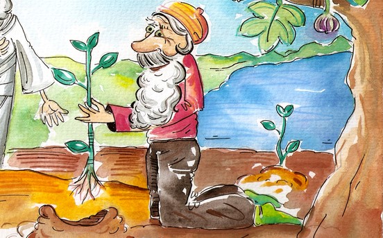 אדרינוס והנוטע הזקן by tal ezyon - Illustrated by סיגל היקסון - Ourboox.com