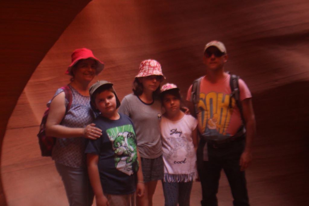 אני ומשפחתי בארצות הברית