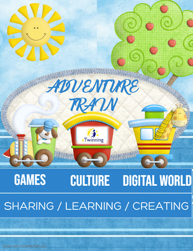 ADVENTURE TRAIN eTWINNING PROJECT POSTERS by ynr - Illustrated by Hümeyra YENER - Ourboox.com
