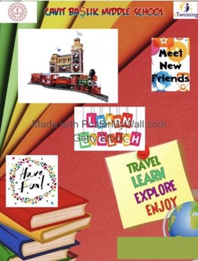 ADVENTURE TRAIN eTWINNING PROJECT POSTERS by ynr - Illustrated by Hümeyra YENER - Ourboox.com