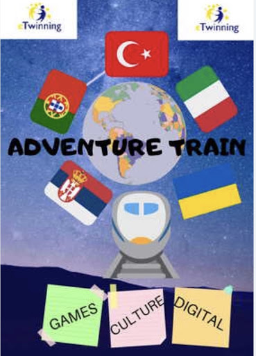 ADVENTURE TRAIN eTWINNING PROJECT POSTERS by ynr - Illustrated by Hümeyra YENER - Ourboox.com